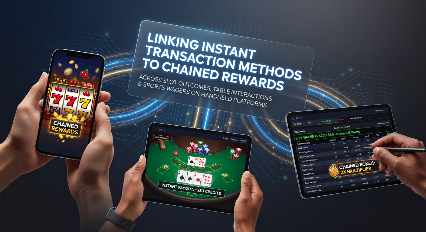 Darstellung mobiler Plattformen mit verknüpften Transaktionen und Belohnungsketten in Slots, Tischen und Wetten