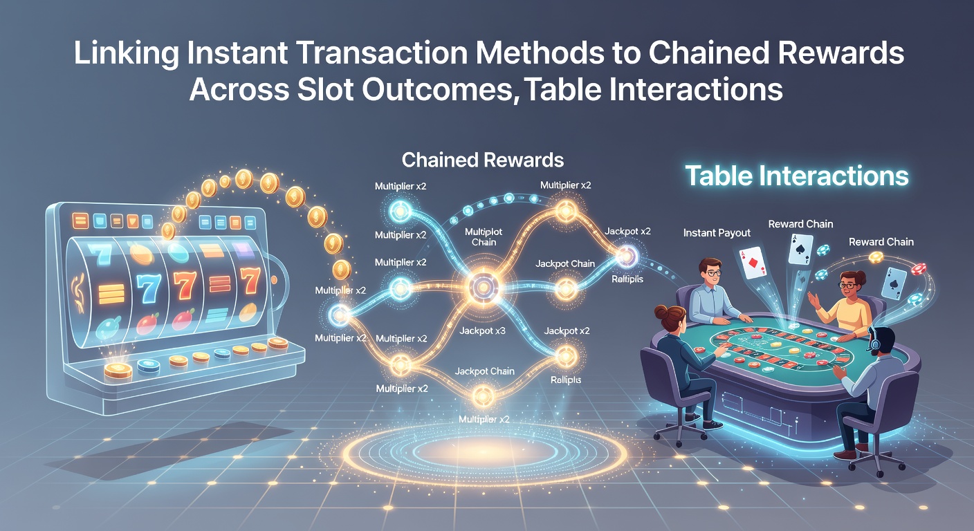 Illustration verketteter Belohnungen zwischen mobilen Slots, Live-Tischen und Sportwetten mit sofortigen Transaktionen