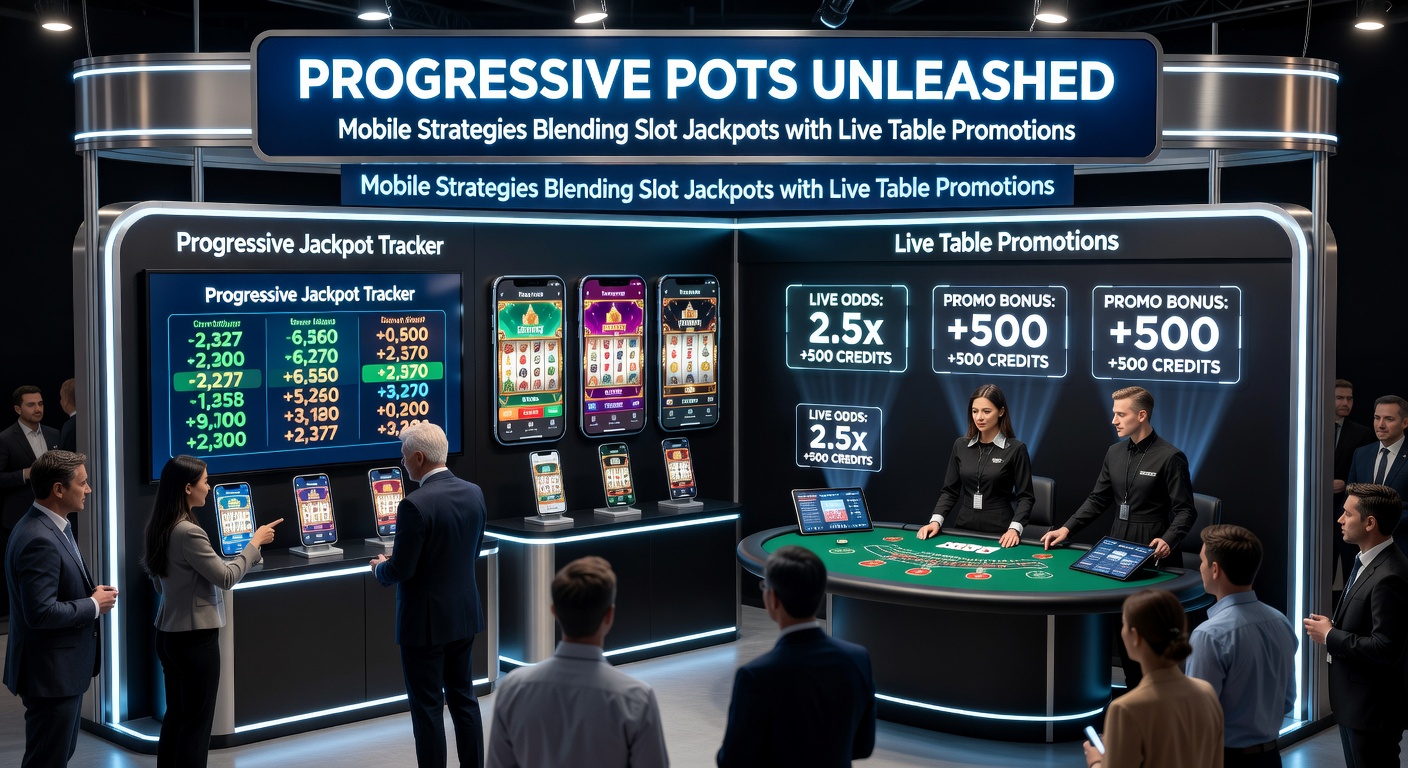Grafik zeigt wachsende progressive Jackpot-Kurve auf einem Tablet neben einem Live-Roulette-Tisch mit Promo-Bannern für kombinierte Aktionen